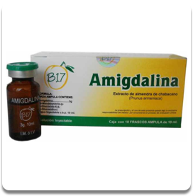 Amygdalin, Laetrile, Vitamin B-17 - 100% Amygdalin - 3g/10 cc injectable solution - Box of 10.